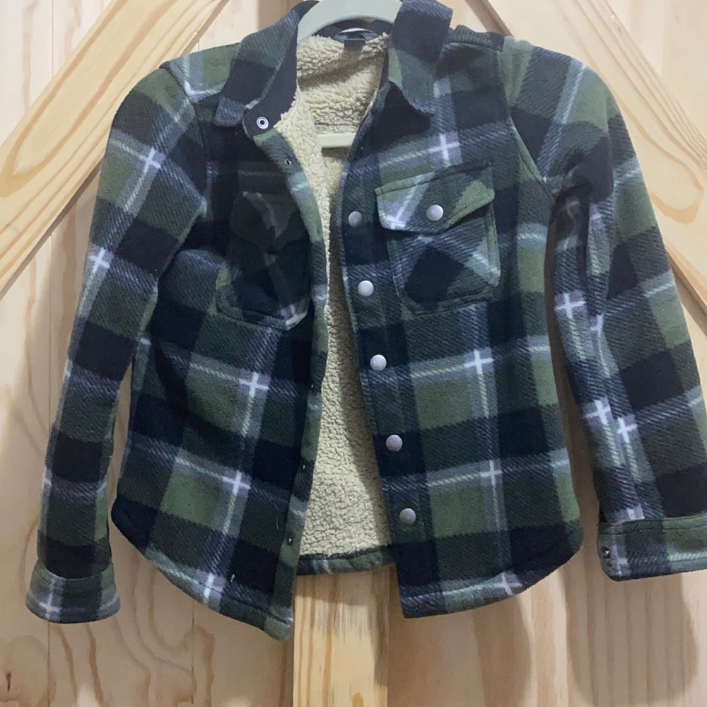 Eddie Bauer Boys sherpa lined button down
